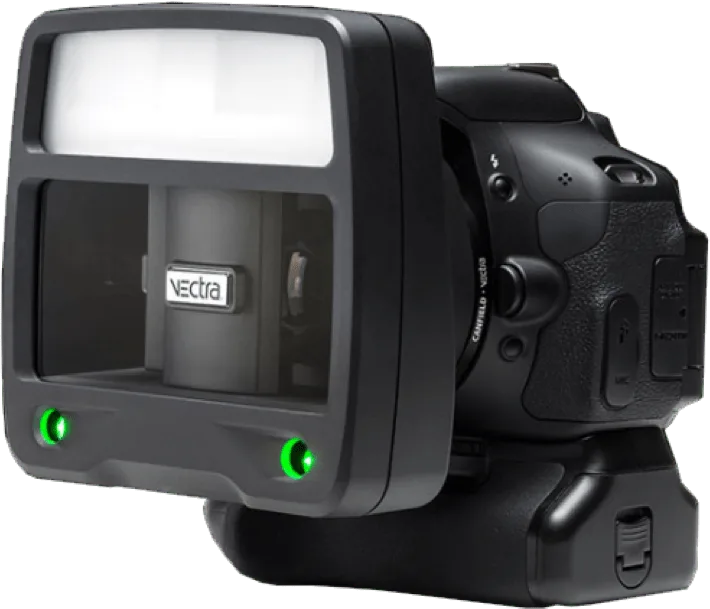 Vectra 3D camera facial simulation preview